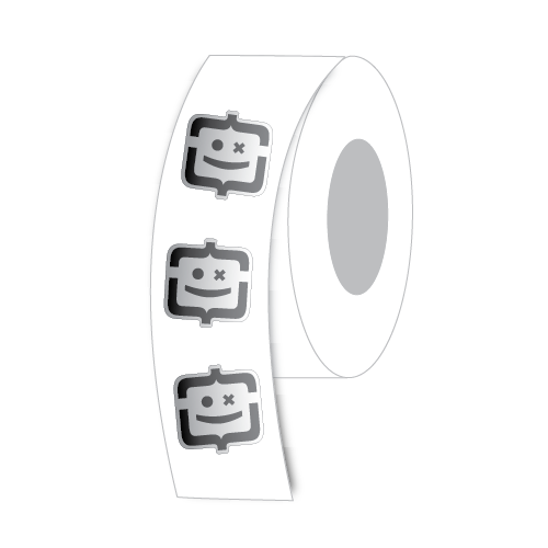 Clear Circle Roll Labels